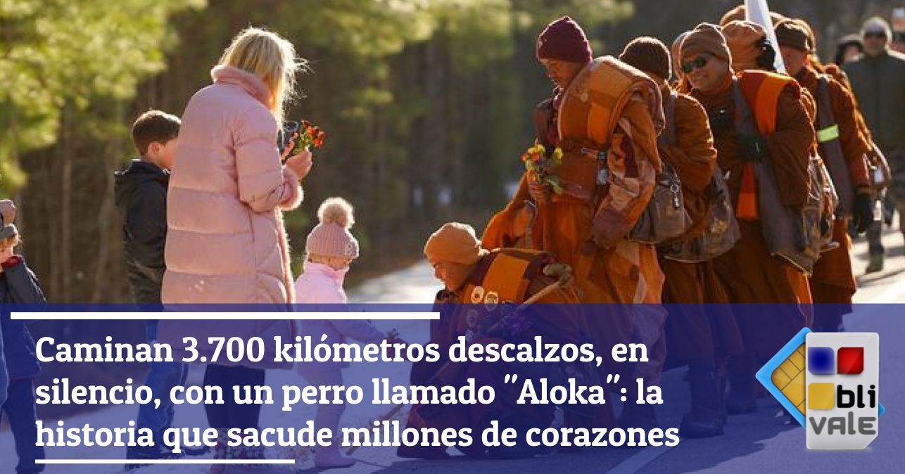 blivale_image_es_Caminaron 3700 km descalzos en silencio con un perro llamado Aloka_643x337 Caminan 3.700 kil&oacute;metros descalzos, en silencio, con un perro llamado "Aloka": la historia que sacude millones de corazones